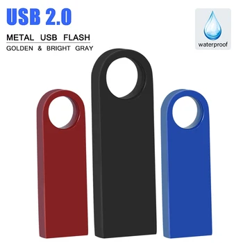 USB Flash Drives 128gb Ūdensizturīgs ātrgaitas Metāla Melns Pen Drive Memory Stick 64gb USB Atmiņas 32gb Uzglabāšanas PC